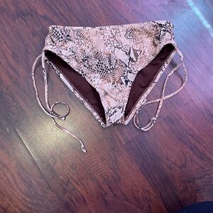 Snake skin bikini bottoms